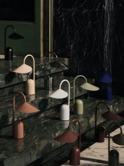 Trådløse Lamper<Ferm Living Arum Portable Lamp - Stainless Steel