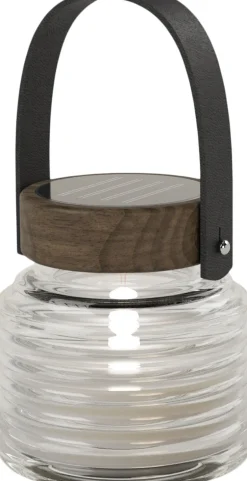 Trådløse Lamper<Sirius Aston Solar Krukke, Ø12xH12cm, Sort/Brun