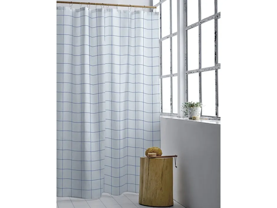 Badeforhæng<Södahl Badeforhæng 180x220 Vista Linen blue