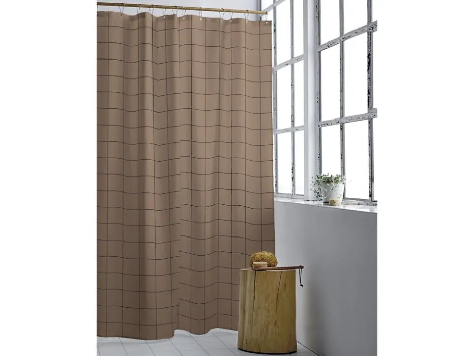 Badeforhæng<Södahl Badeforhæng 180x200 Vista Warm Taupe