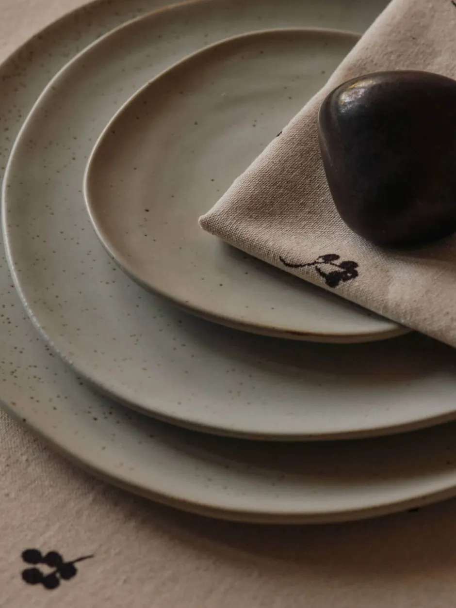 Juleservietter<Ferm Living Baies Napkins - Set of 4 - Natural/Dark Chocolate