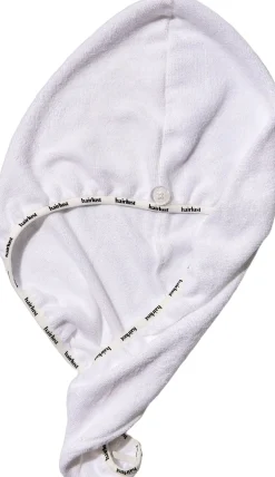 Håndklæder<Hairlust Bamboo Hair Towel Wrap, White