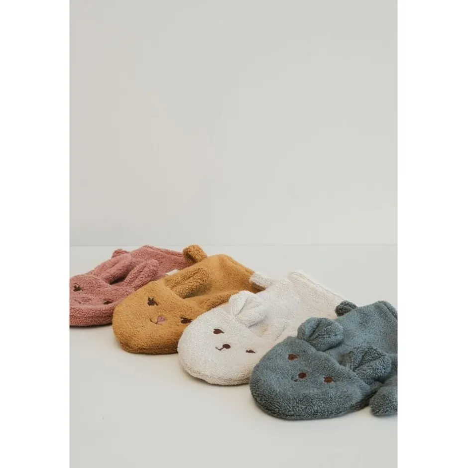 Håndklæder<Fabelab Bath Mitts - 2 pack - Bear and Bunny Wood thrush