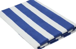 Håndklæder<Magasin du Nord Collection Beach towel 100x180 olympian blue/star white stripe GOTS