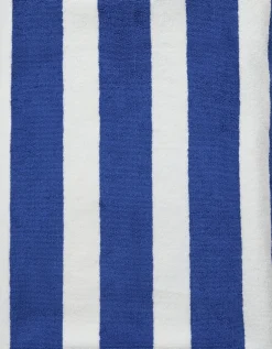 Håndklæder<Magasin du Nord Collection Beach towel 100x180 olympian blue/star white stripe GOTS