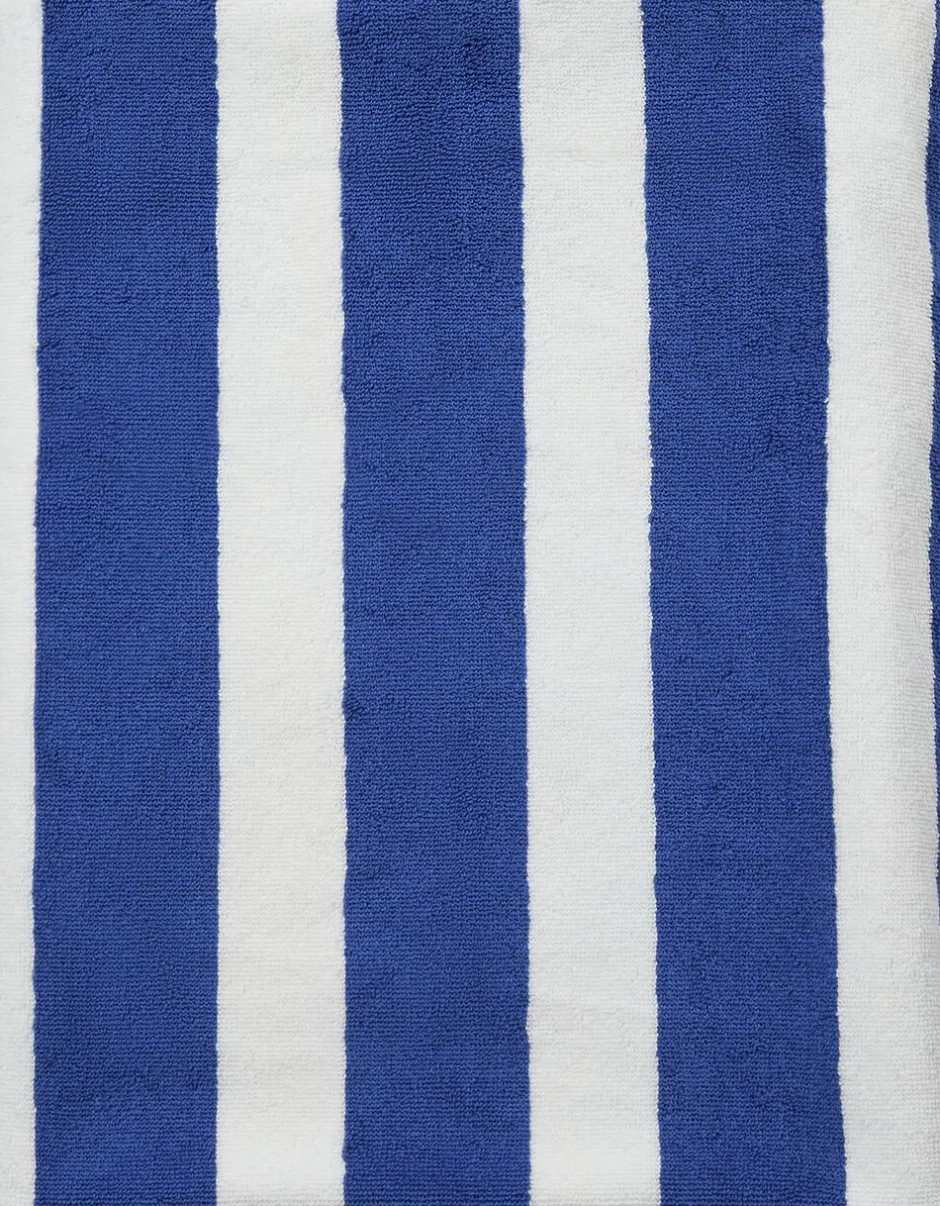 Håndklæder<Magasin du Nord Collection Beach towel 100x180 olympian blue/star white stripe GOTS