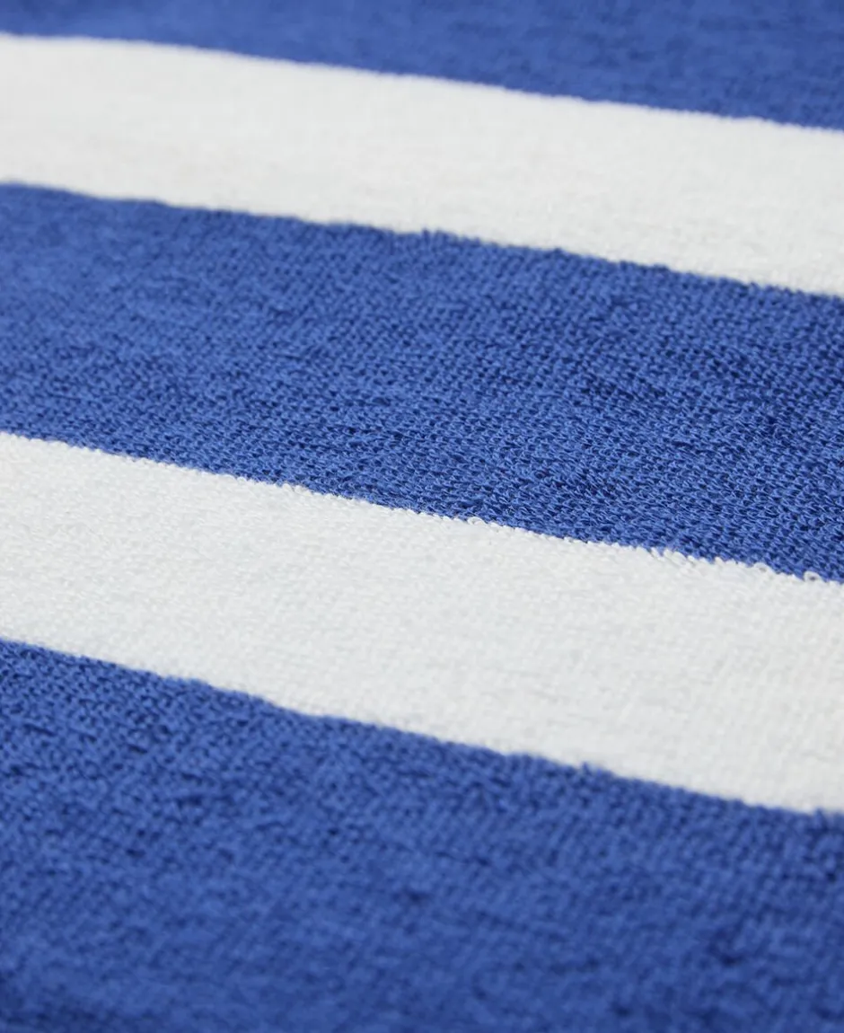 Håndklæder<Magasin du Nord Collection Beach towel 100x180 olympian blue/star white stripe GOTS
