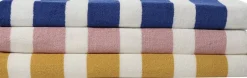 Håndklæder<Magasin du Nord Collection Beach towel 100x180 olympian blue/star white stripe GOTS