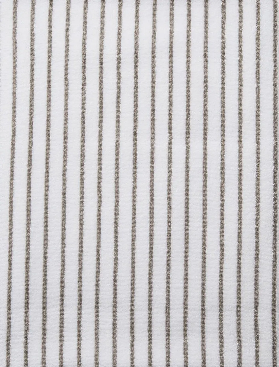 Håndklæder<Magasin du Nord Collection Beach towel 100x180cm smal strib beige GOTS