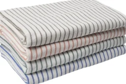 Håndklæder<Magasin du Nord Collection Beach towel 100x180cm smal strib beige GOTS