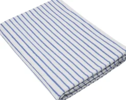 Håndklæder<Magasin du Nord Collection Beach towel 100x180cm smal strib lyseblå GOTS
