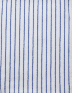 Håndklæder<Magasin du Nord Collection Beach towel 100x180cm smal strib lyseblå GOTS