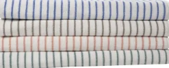 Håndklæder<Magasin du Nord Collection Beach towel 100x180cm smal strib lyseblå GOTS