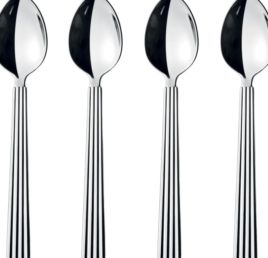 Bestik<Georg Jensen BERNADOTTE TEA/COFFEE SPOON GIFTBOX SS 4 PCS