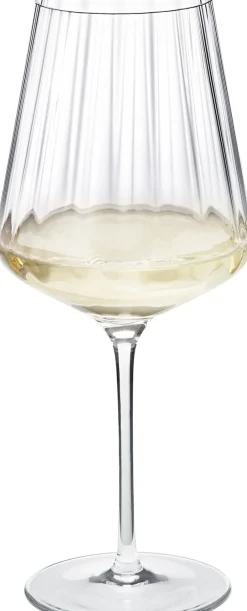 Glas<Georg Jensen BERNADOTTE WHITE WINE GLASS CRYSTALINE 43 CL, 6 PCS