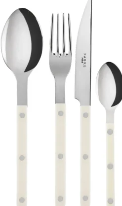 Bestik<Sabre Paris Bistrot Solid / 4 pieces cutlery set / Ivory