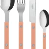 Bestik<Sabre Paris Bistrot Solid / 4 pieces cutlery set / Nude Pink