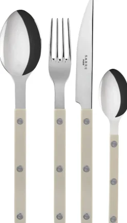 Bestik<Sabre Paris Bistrot Solid / 4 pieces cutlery set / Light kaki