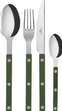 Bestik<Sabre Paris Bistrot Solid / 4 pieces cutlery set / Green