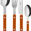 Bestik<Sabre Paris Bistrot Solid / 4 pieces cutlery set / Orange