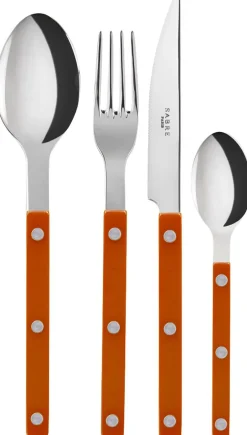 Bestik<Sabre Paris Bistrot Solid / 4 pieces cutlery set / Orange