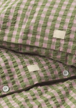 Sengetøj & Lagner<Juna Bæk&Bølge Sengetøj grøn/soft pink DK
