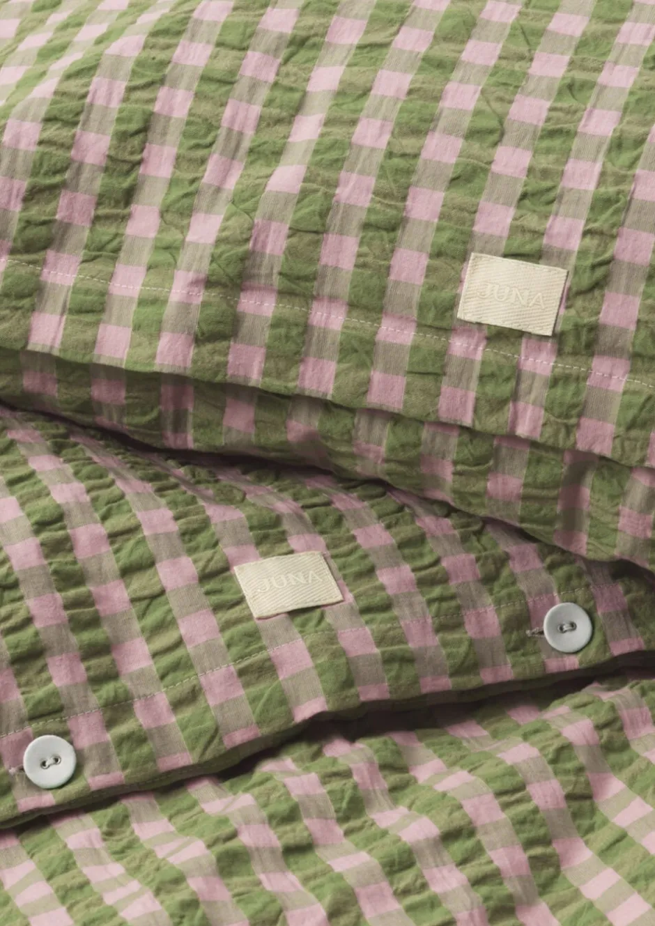 Sengetøj & Lagner<Juna Bæk&Bølge Sengetøj grøn/soft pink DK
