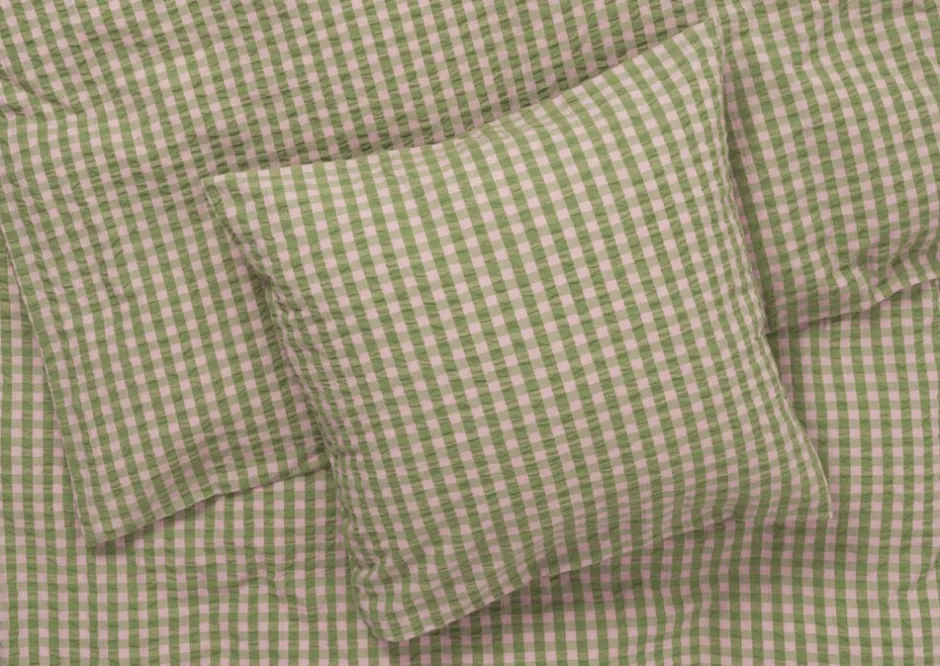 Sengetøj & Lagner<Juna Bæk&Bølge Sengetøj grøn/soft pink DK