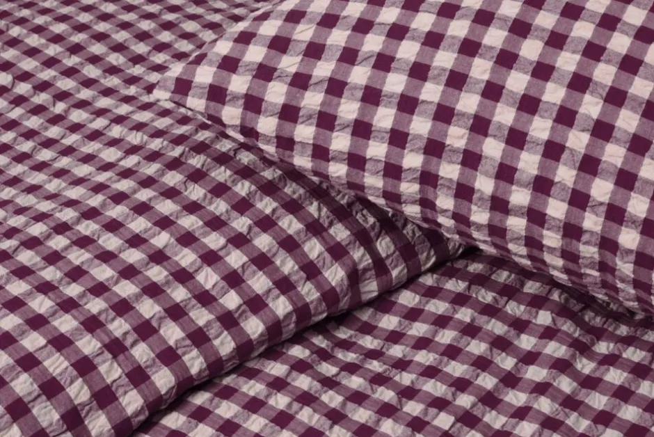 Sengetøj & Lagner<Juna Bæk&Bølge Sengetøj 200x220 cm blomme/rosa DK Rød