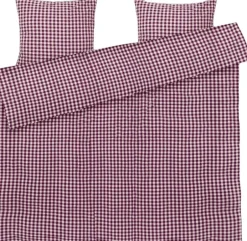 Sengetøj & Lagner<Juna Bæk&Bølge Sengetøj 200x220 cm blomme/rosa DK Rød