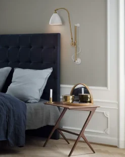 Væglamper<Gubi BL5 Wall Lamp 16 all brass parts/charcoal black shade