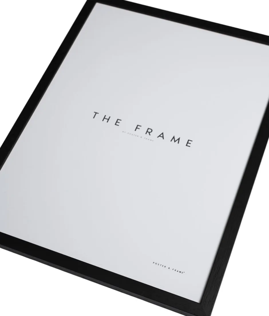 Plakater & Rammer<Poster & Frame Black wood Flerfarvet