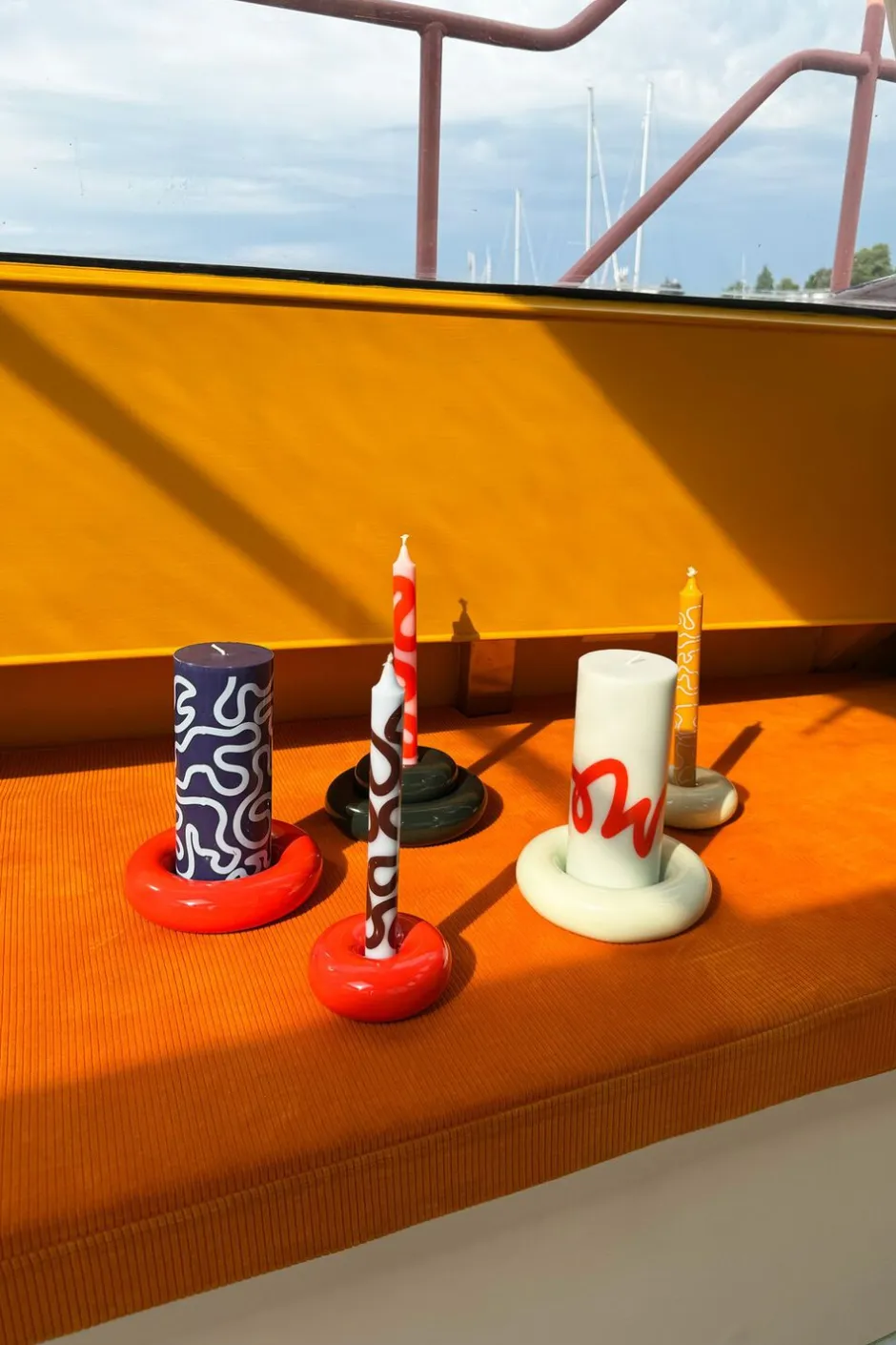 Lys & Lysestager<Studio About BOB CANDLE HOLDER, LARGE, MINT