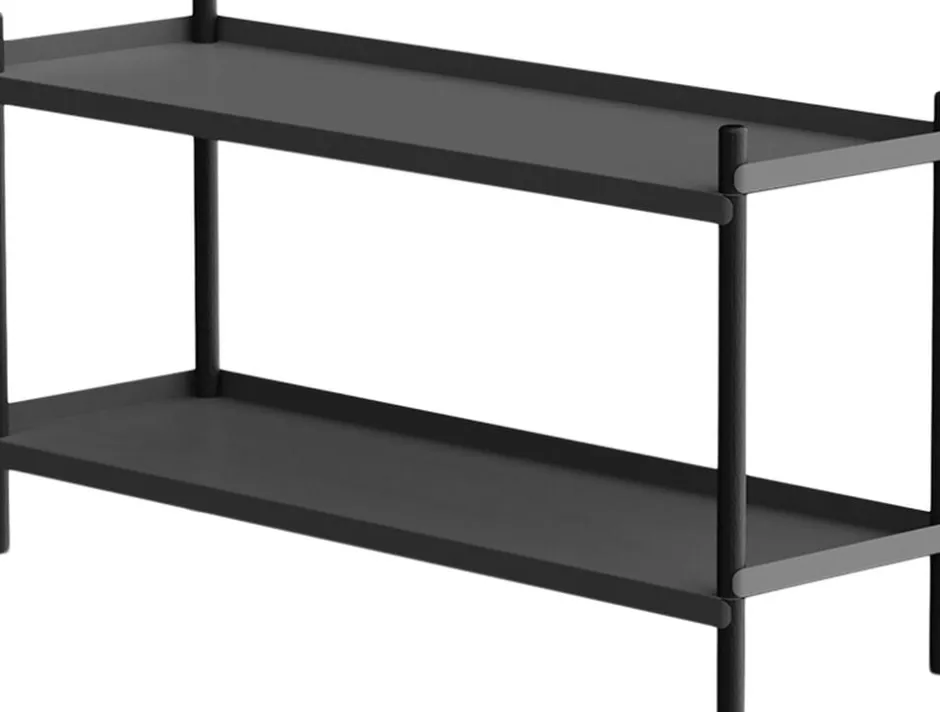 Møbler<NINE BOLT Shelving 1000 - 2 shelves Oak Black Anthracite