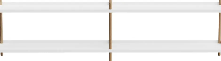 Møbler<NINE BOLT Shelving 2000 - 2 shelves Oak Black Anthracite