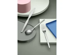 Bestik<Gense Bordgaffel Twist 19,4 cm Blankt stål