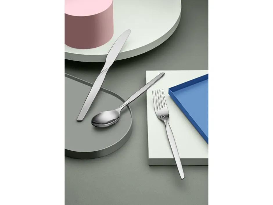 Bestik<Gense Bordgaffel Twist 19,4 cm Blankt stål