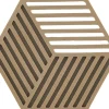 Tilbehør Til Bordet<Zone Bordskåner Hexagon Dark Camel