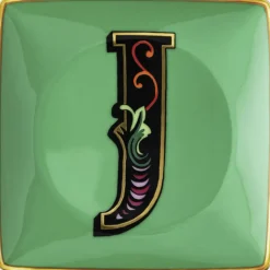 Opbevaring<Versace Bowl 12cm sq. flat, Holiday Alphabet J,