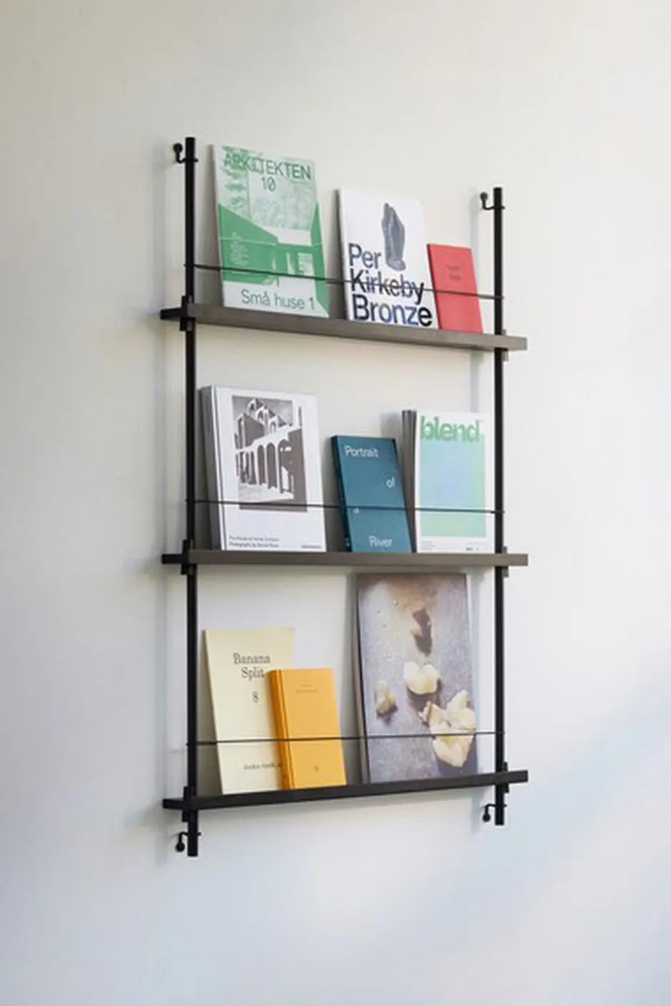 Møbler<Moebe Box set, Magazine Shelving MS.115. 1, Oak shelves, Warm Grey