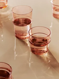 Glas<Ferm Living Boya Low Glasses - Set of 2 - Blush
