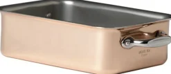 Gryder & Pander|Bageartikler<Mauviel Bradepande mini 14 x 10 x 4,7 cm Kobber/Stål