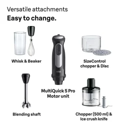 Køkkenmaskiner<Braun MQ55.254. M