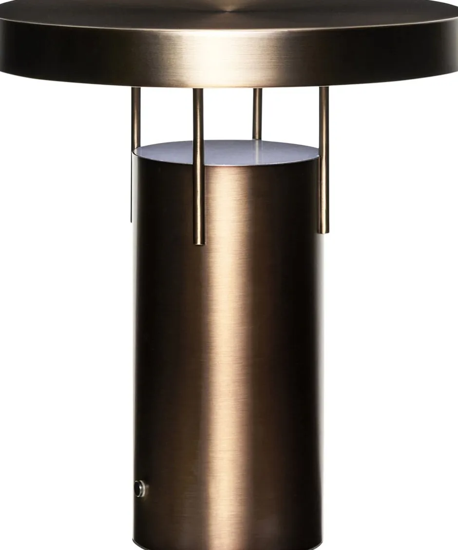 Trådløse Lamper<Hübsch BringMe Table Lamp Burnished brass