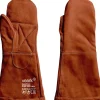 Tekstiler Til Køkkenet<Veark Brown - Heat Mittens - rawhide leather, with canvas