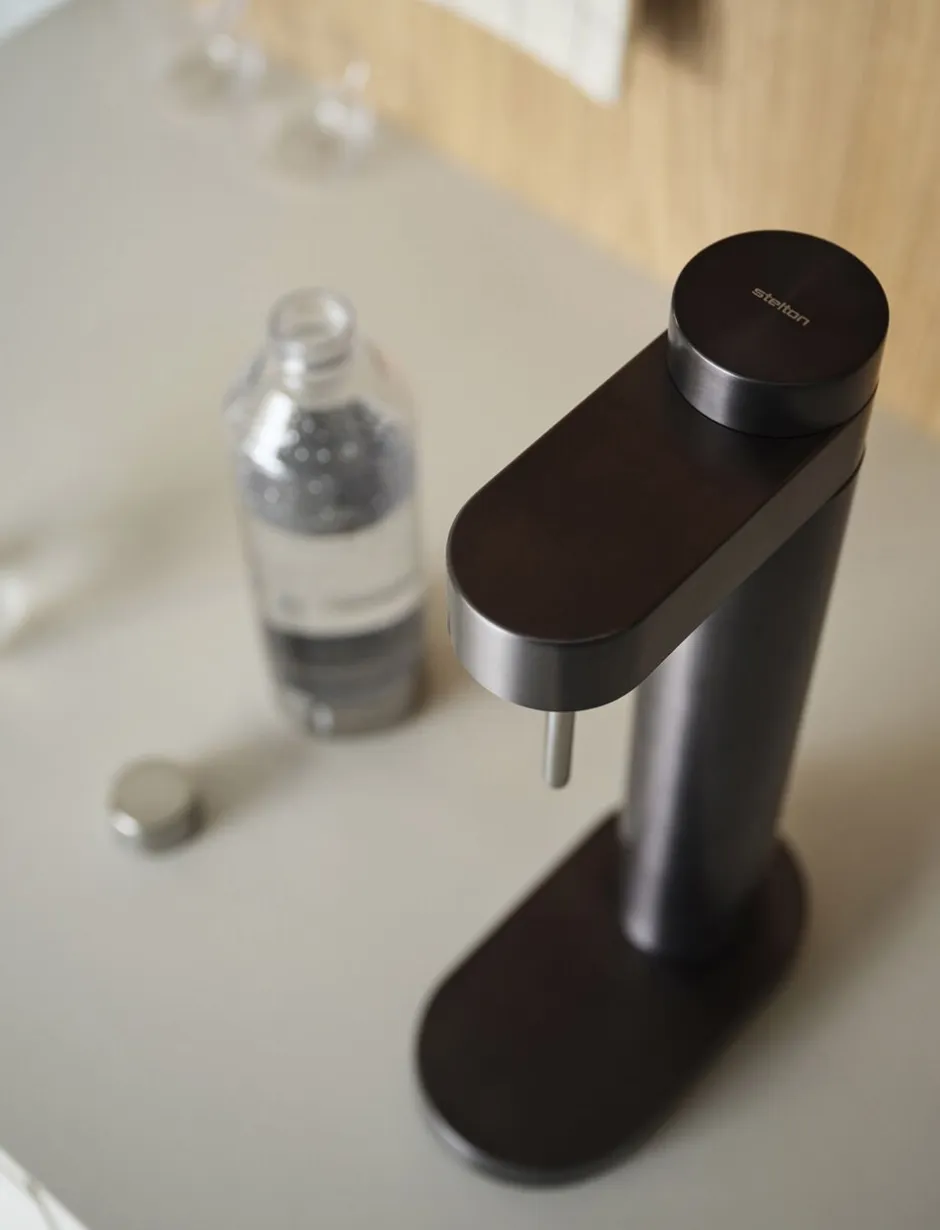Køkkenmaskiner<Stelton Brus carbonator Black metallic