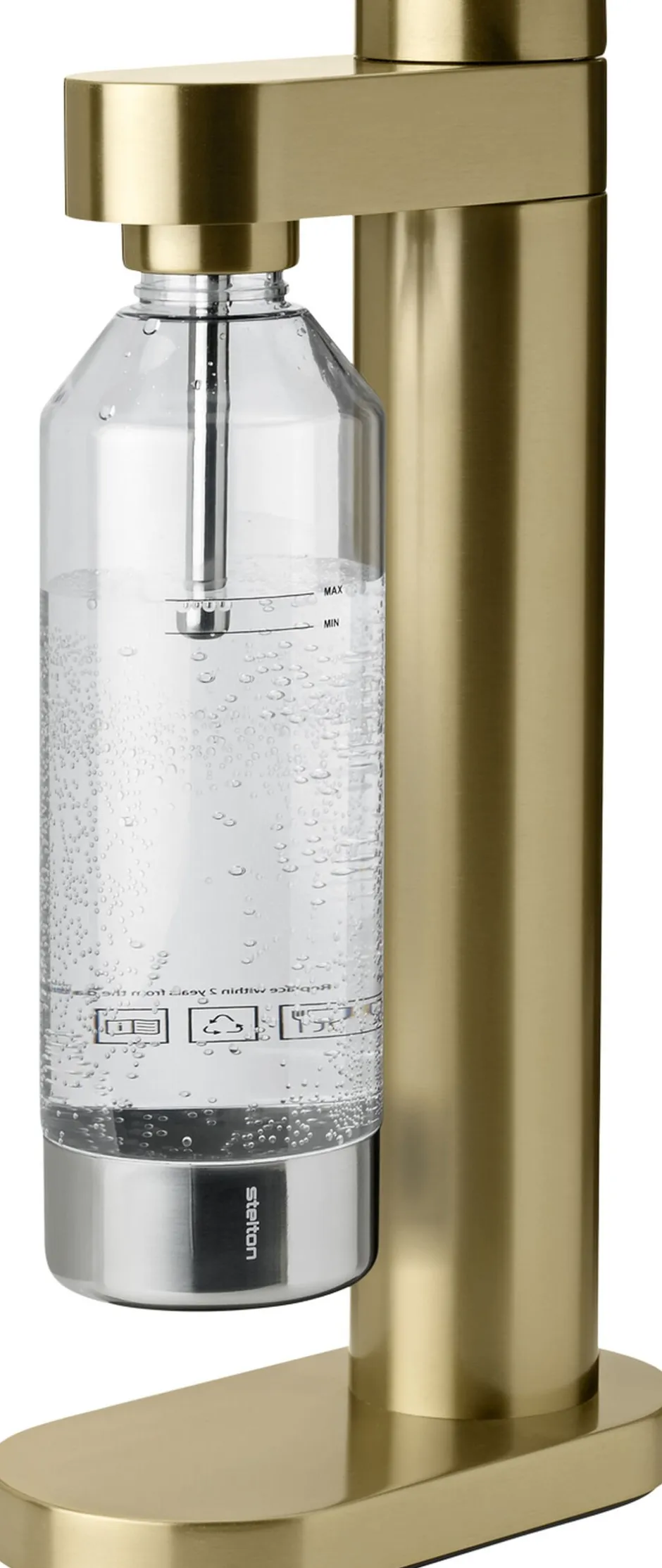 Køkkenmaskiner<Stelton Brus carbonator Brushed brass