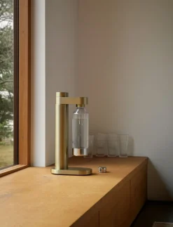 Køkkenmaskiner<Stelton Brus carbonator Brushed brass