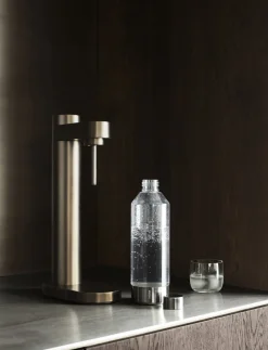 Køkkenmaskiner<Stelton Brus flaske til kulsyremaskine steel