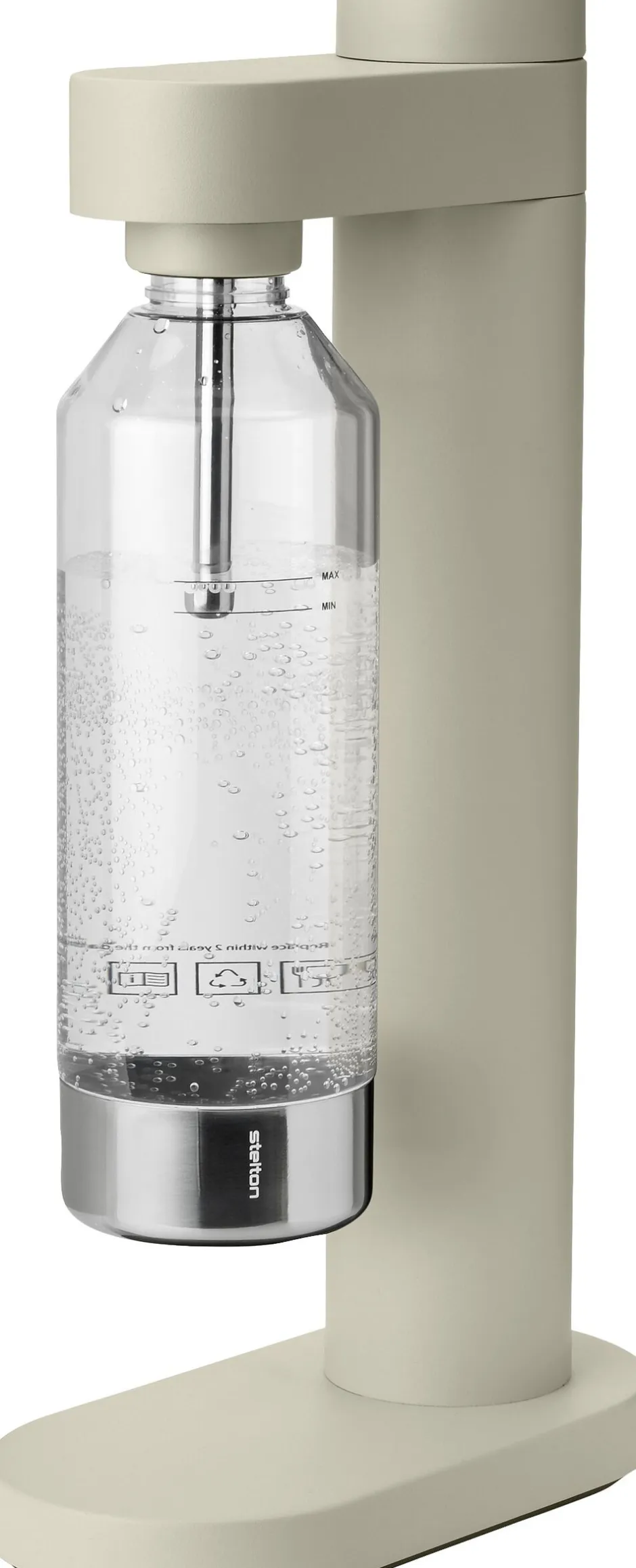 Køkkenmaskiner<Stelton Brus kulsyremaskine soft sand